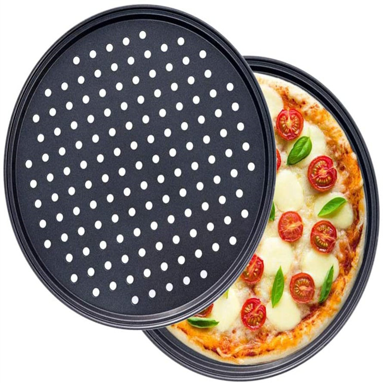 Polar 2 Pcs 12 Inch Pizza Pan With Holes,NonStick Pizza Crisper Pan
